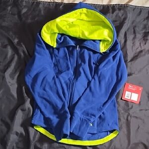 Fila Women's Blue And Green Hoodie Sweatshirt